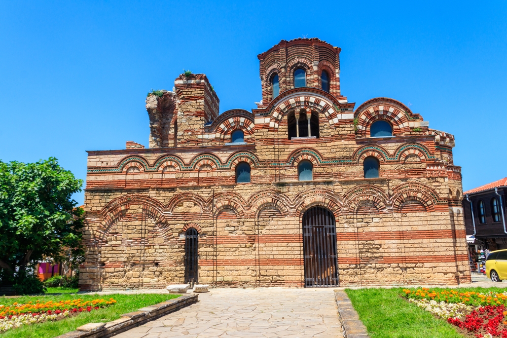 Church of Christ Pantocrator in the old town of Nessebar, Bulgaria. UNESCO World Heritage