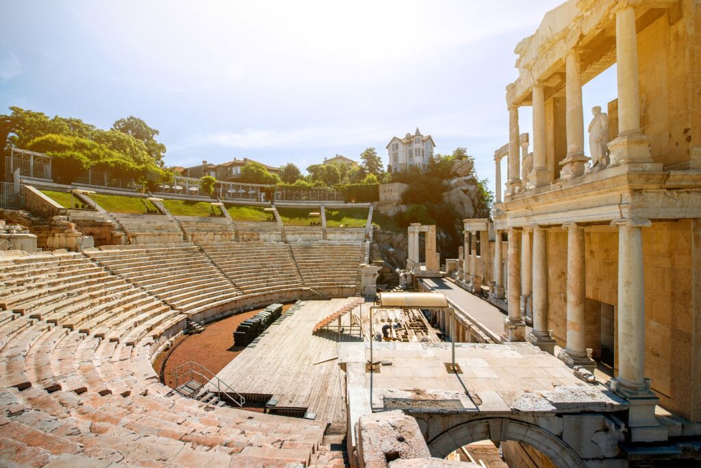 Roman theatre of Philippopolis in Plovdiv, Bulgaria
