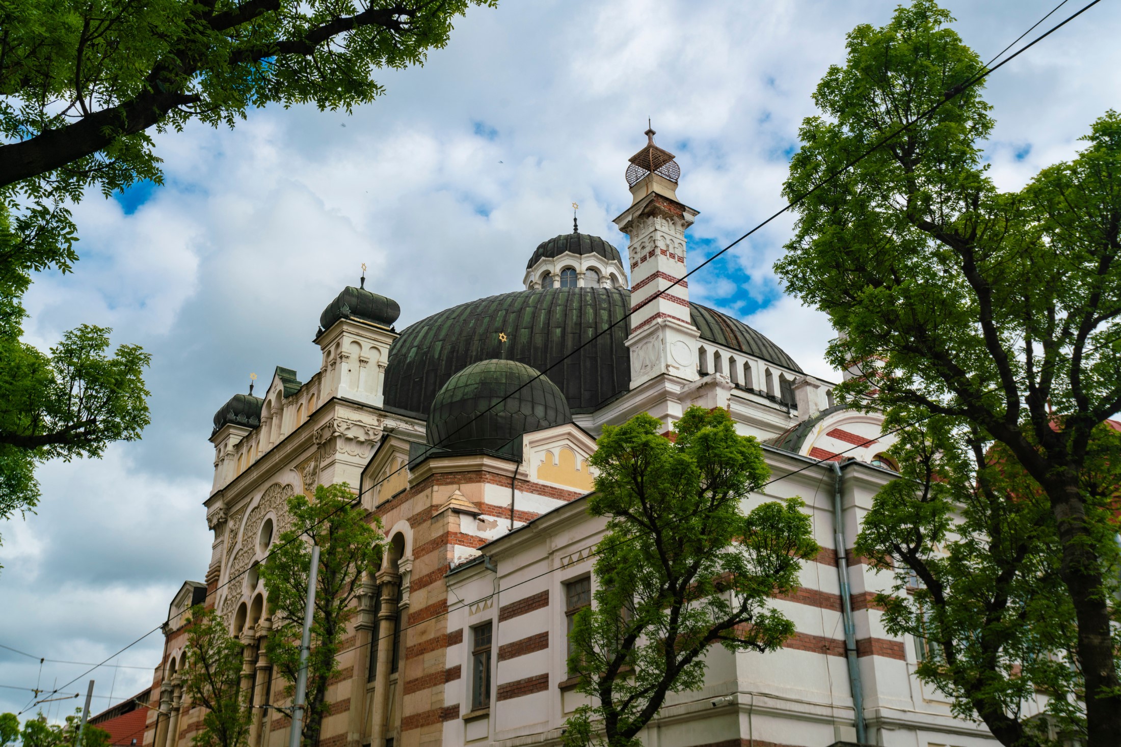 exterior of Sofia sephadric Synagogue in Sofia, Bulgaria