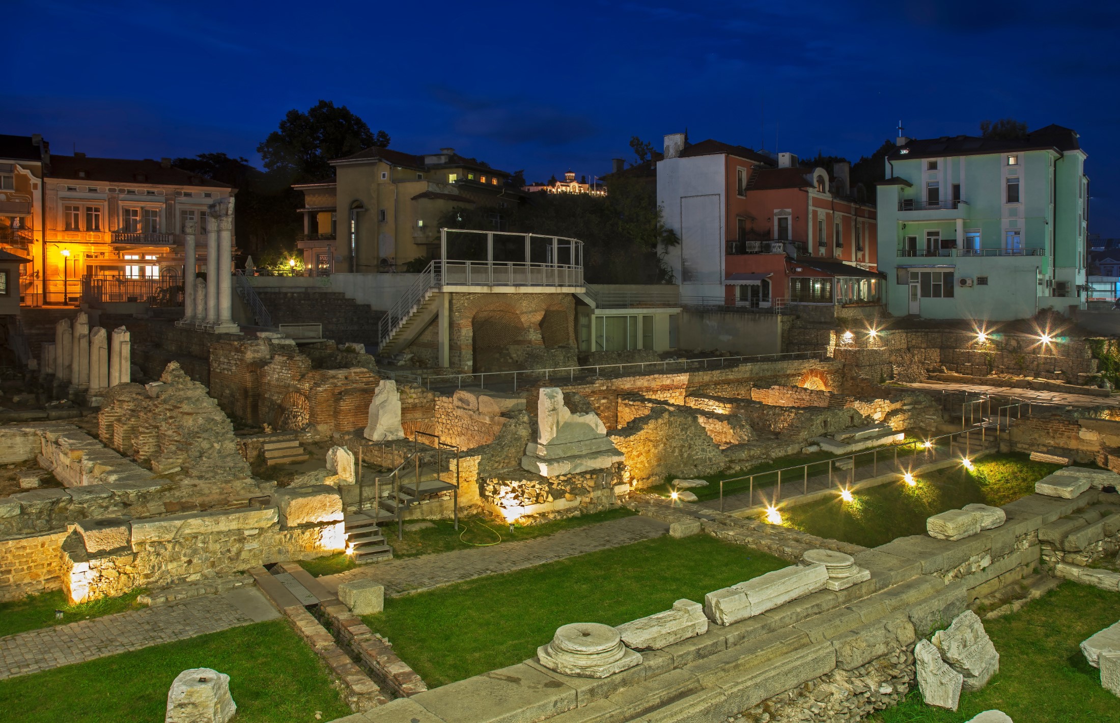Roman forum of Philippopolis in Plovdiv. Bulgaria