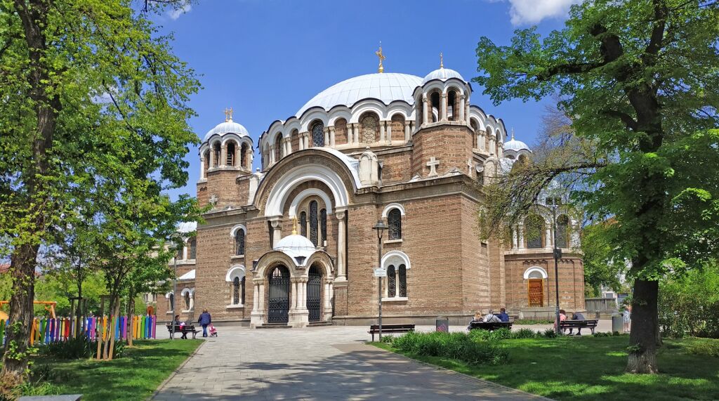 Church of Sveti Sedmochislenitsi (Seven Saints Church). Sofia, Bulgaria.