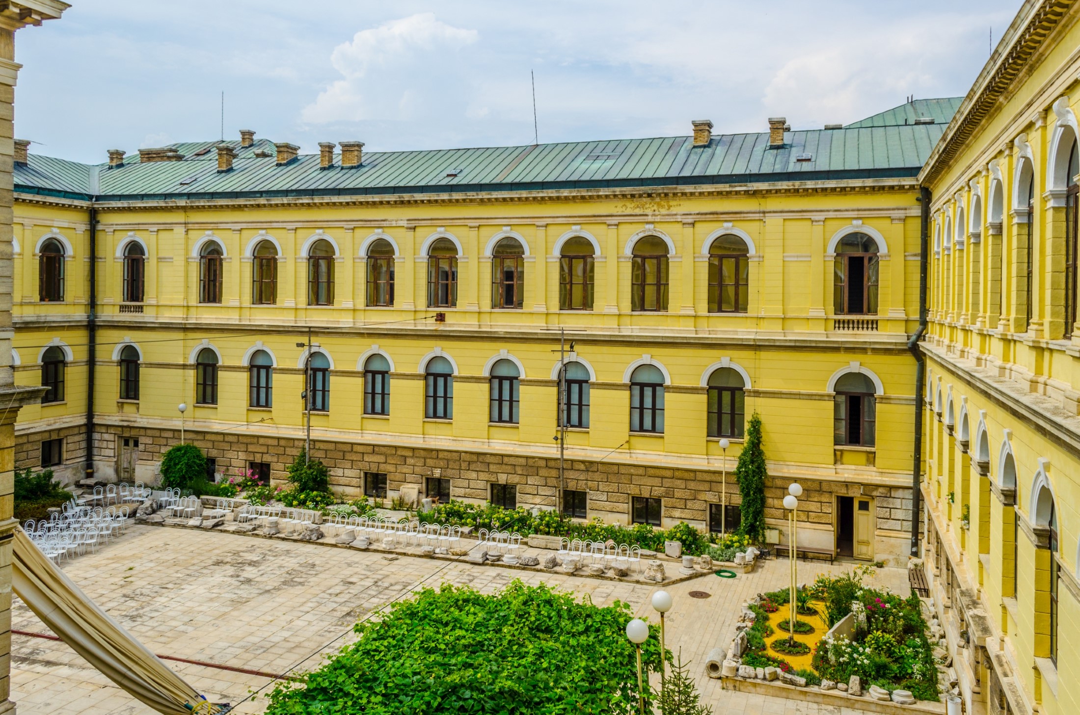 View of the archaeological museum in Varna